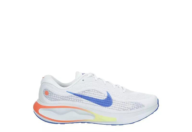 Nike Journey Run Men's Road Running Shoes, Size: 15, White Black Jade Product Image