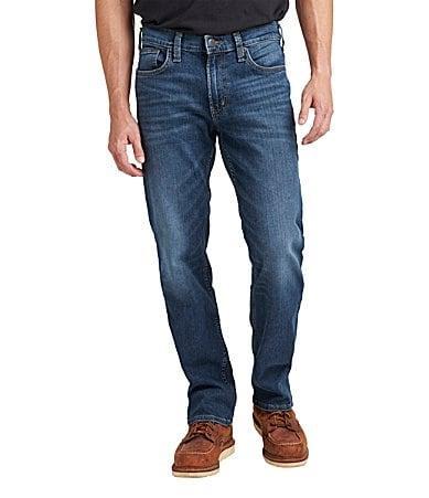 Silver Jeans Co. Big  Tall Black Relaxed-Fit Stretch Denim Jeans Product Image