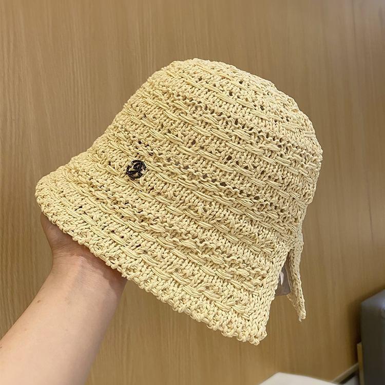 Straw Cloche Hat Product Image