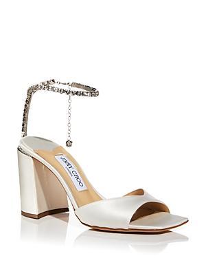 Jimmy Choo Womens Saeda 85 Embellished Ankle Strap High Heel Sandals Product Image
