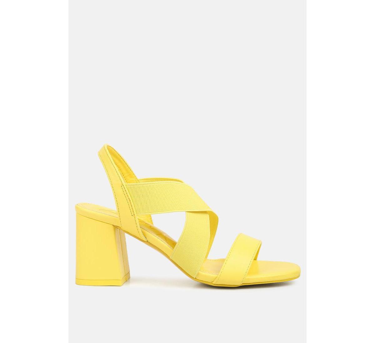 London Rag Womens Comfortable Straps Block Heel Sandals Product Image