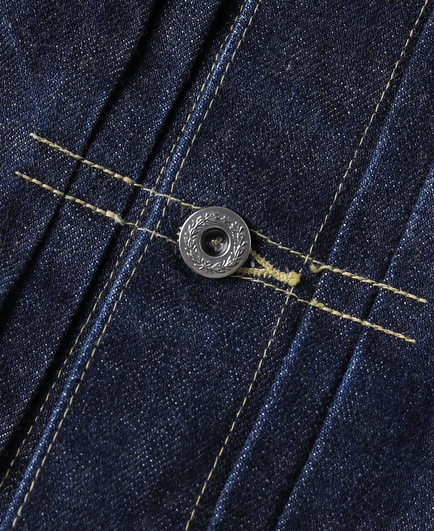 WWII Simplified Model Cowboy Selvedge Denim Jacket Product Image