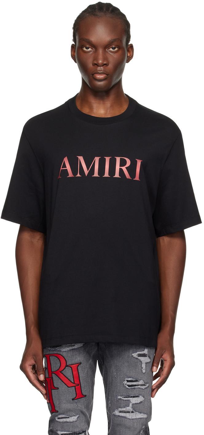 AMIRI Logo-print Cotton T-shirt In Black Product Image