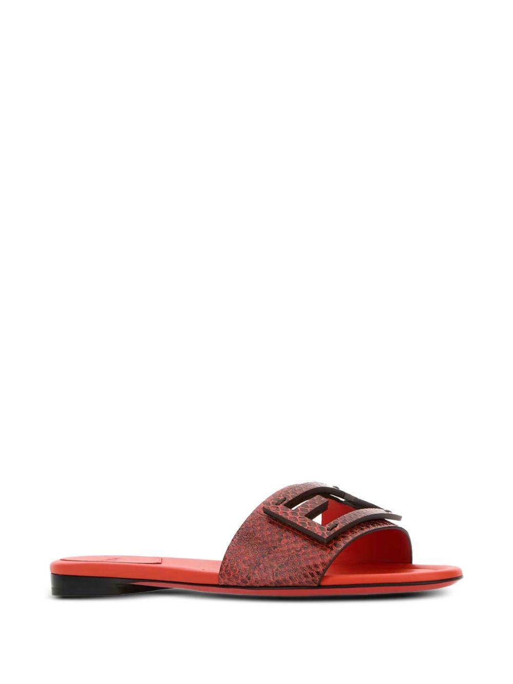 Baguette leather sandals Product Image