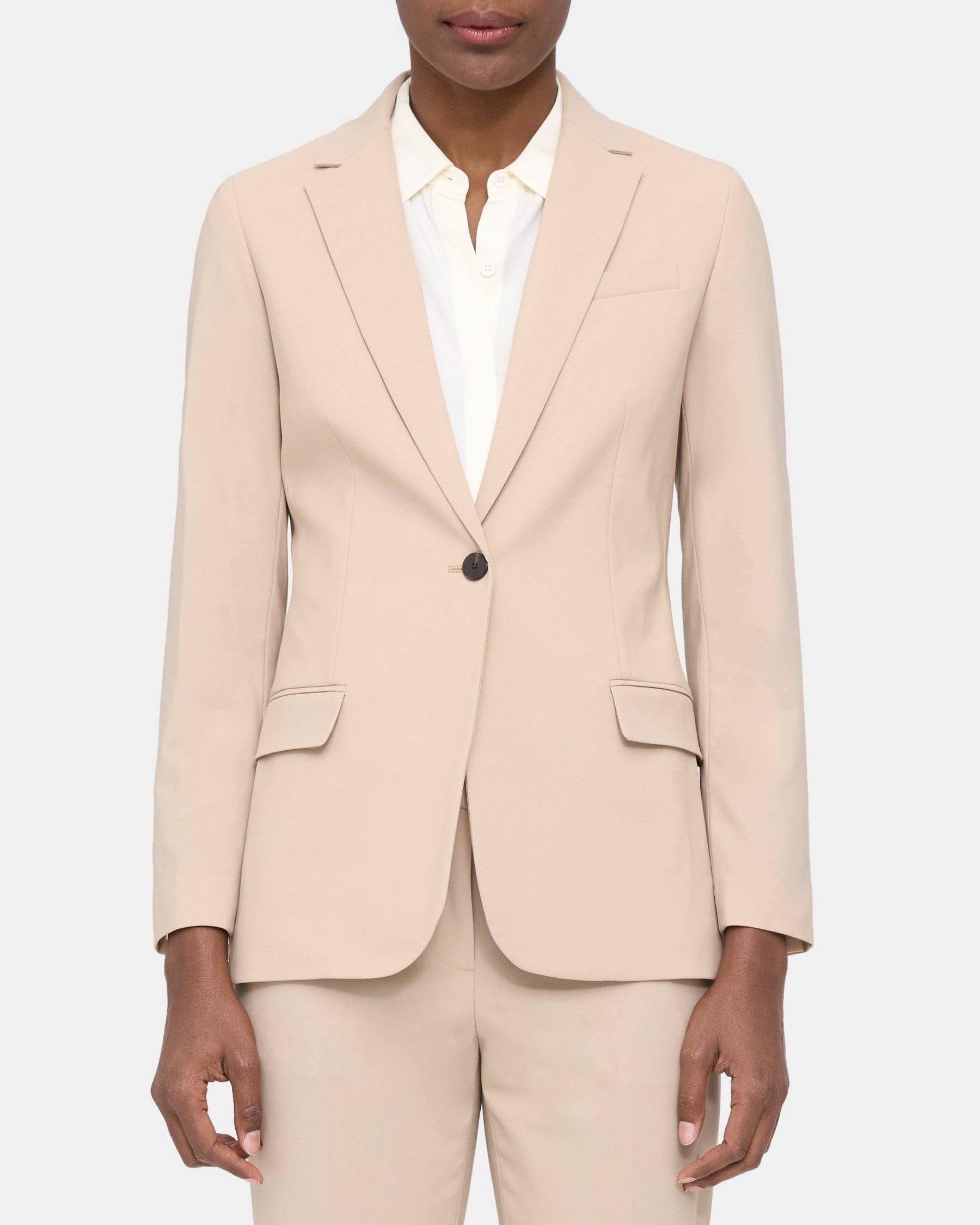 Fitted Blazer in Sevona Stretch Wool Product Image