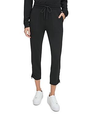 Andrew Marc Sport Womens Jersey Cinch-Hem Ankle Pants Product Image