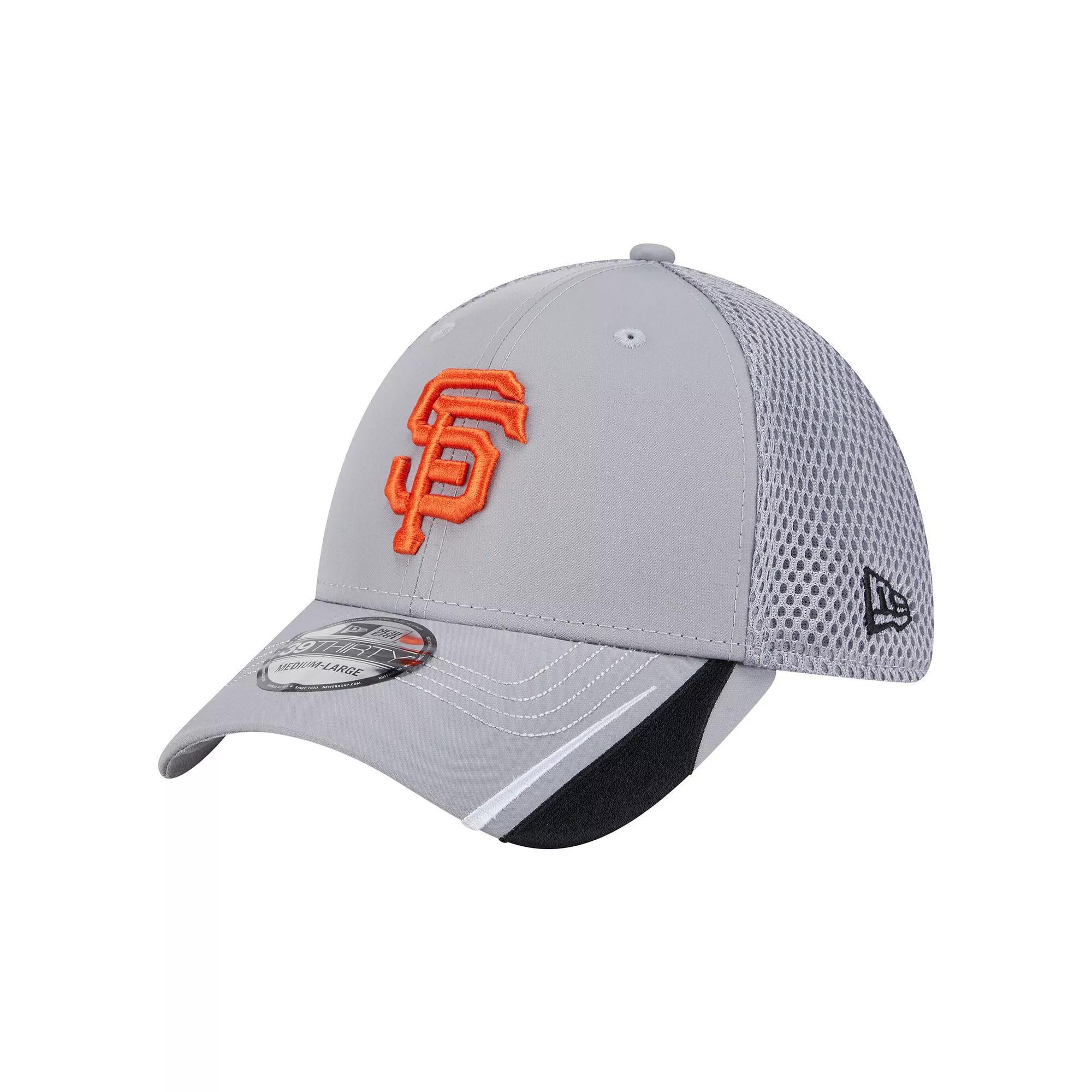 Men's New Era  Gray Chicago White Sox Linear 39THIRTY Flex-Fit Hat, Size: Small/Medium, Grey Product Image