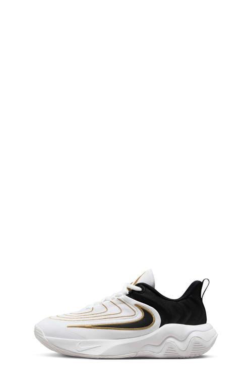 Nike Giannis Immortality 4 Kids Basketball Shoes, Boy's, Size: 2, Grey Gold Product Image