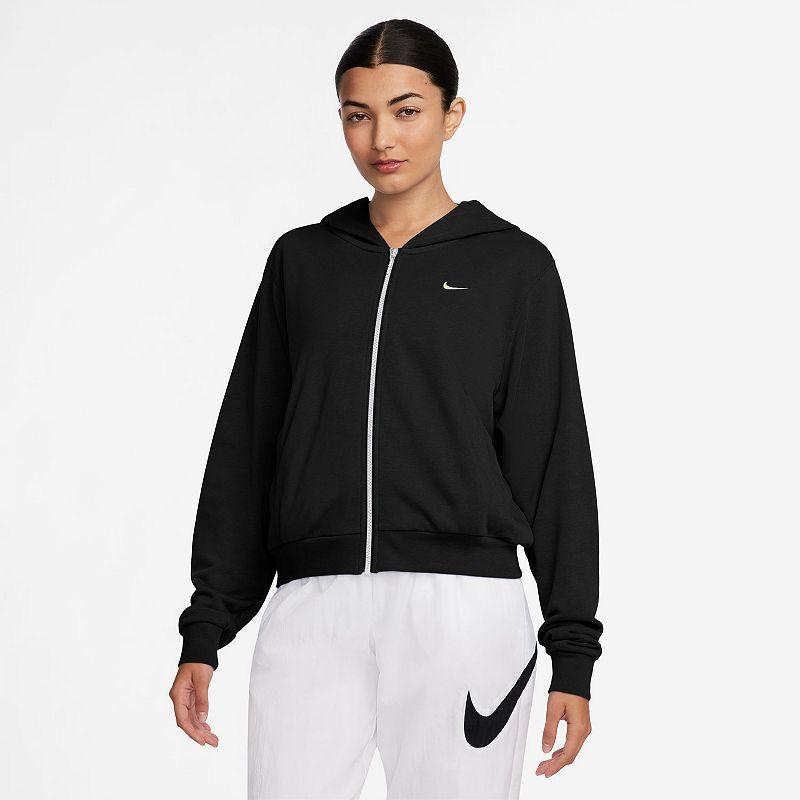 Women's Nike Sportswear Chill Terry Full-Zip Hoodie, Size: XL, Black Product Image