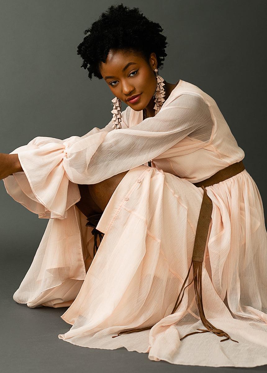 Ninette Maxi Dress in Blush Female Product Image