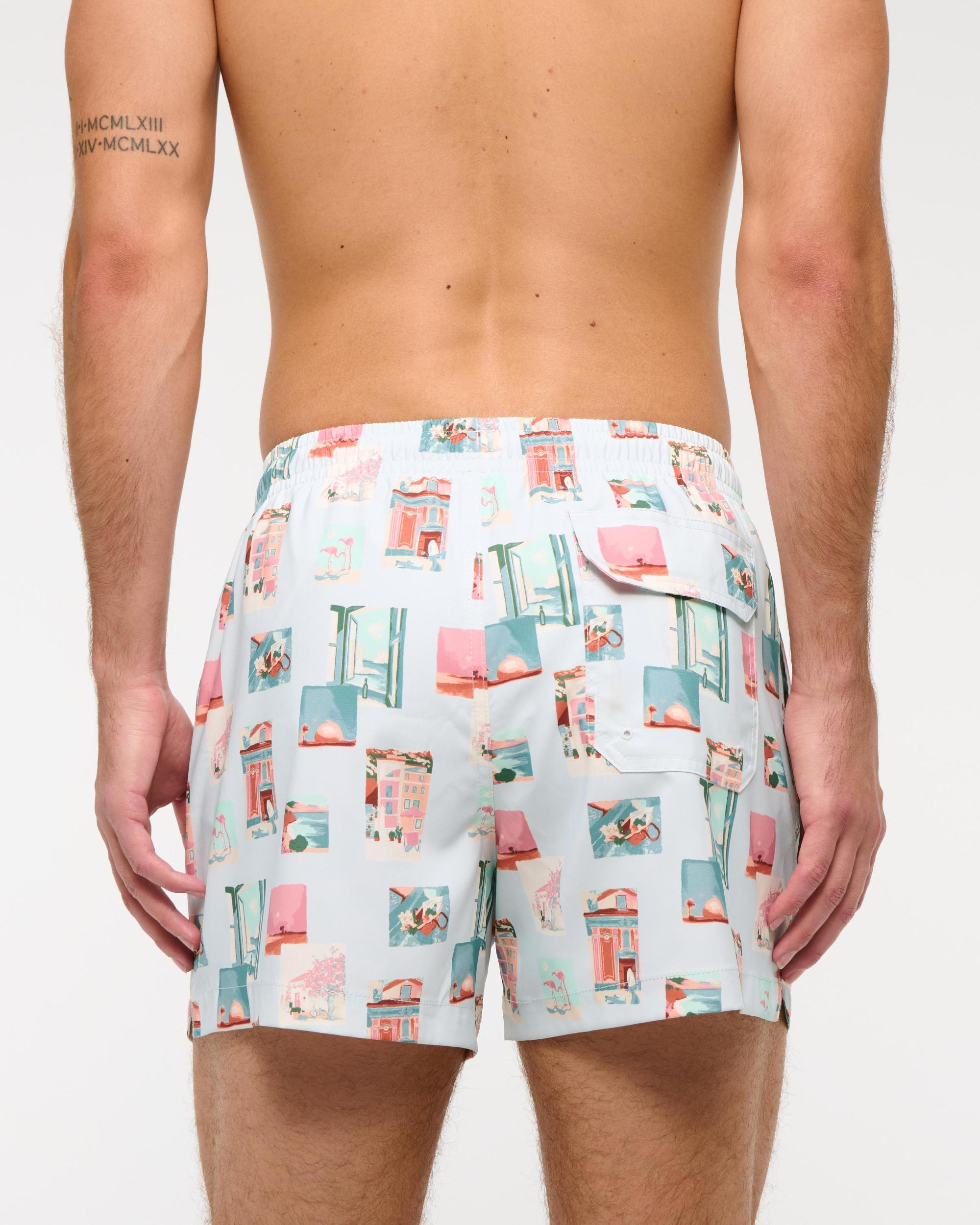Pull-On Wide Seersucker Swim Trunk Product Image