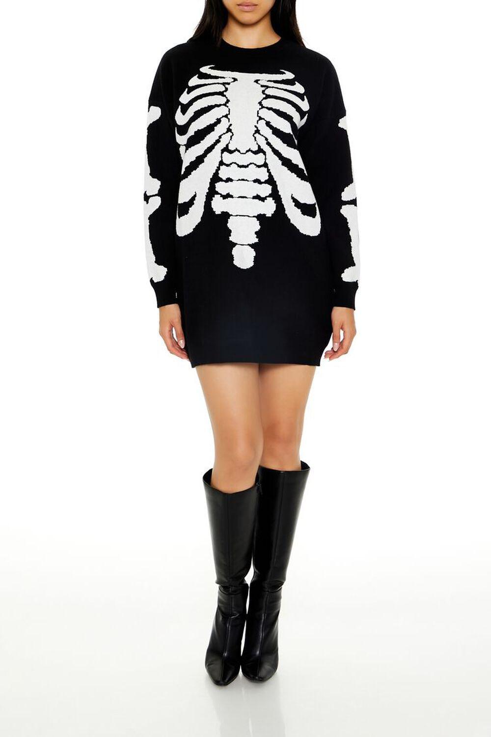 Skeleton Sweater Mini Dress | Forever 21 Product Image