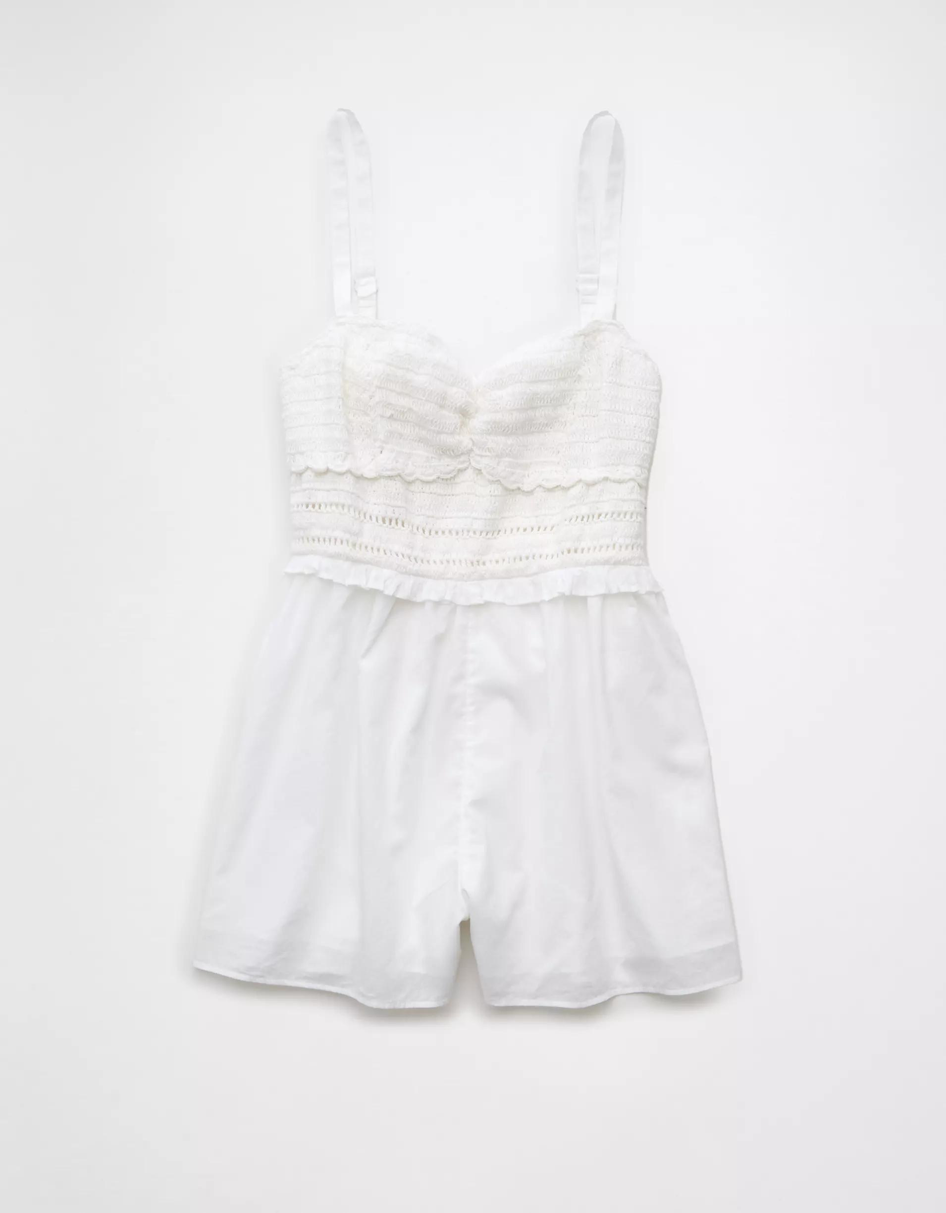 AE Crochet Bodice Romper Product Image