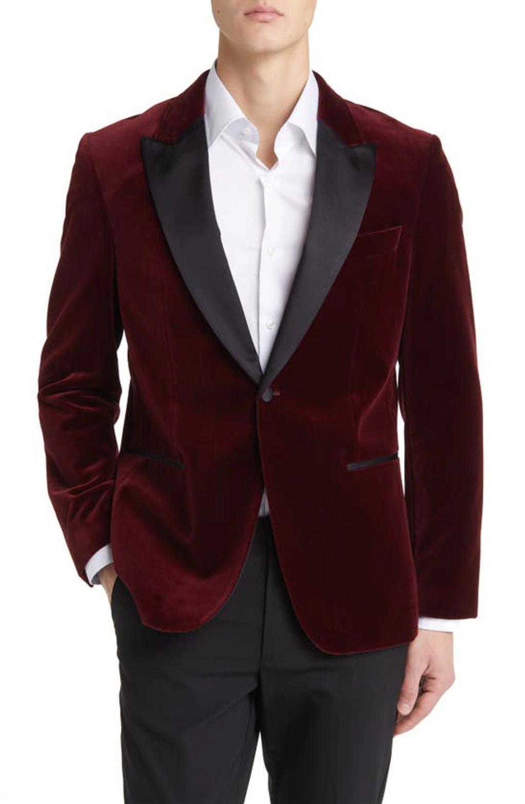 Mens Velvet Peak-Lapel Dinner Jacket Product Image