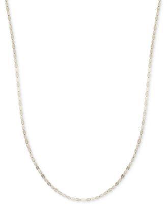 18 Polished Fancy Link Chain Necklace (1-3/8mm) in 14k Gold Product Image
