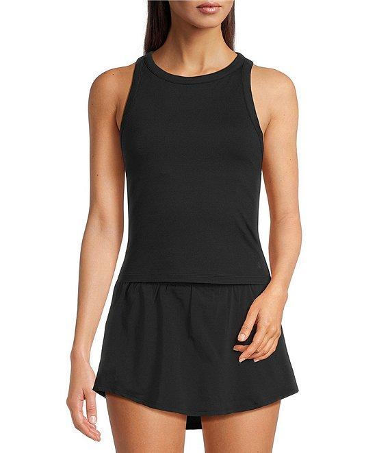 Under Armour Solid Knit High Neck Sleeveless Motion Tank Top Product Image