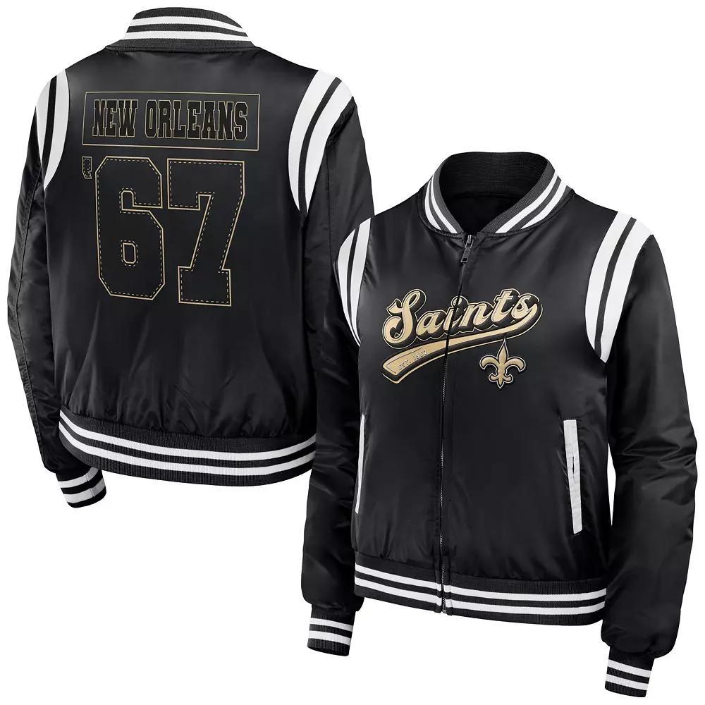 Women's WEAR by Erin Andrews Green Green Bay Packers Bomber Full-Zip Jacket, Size: 2XL Product Image