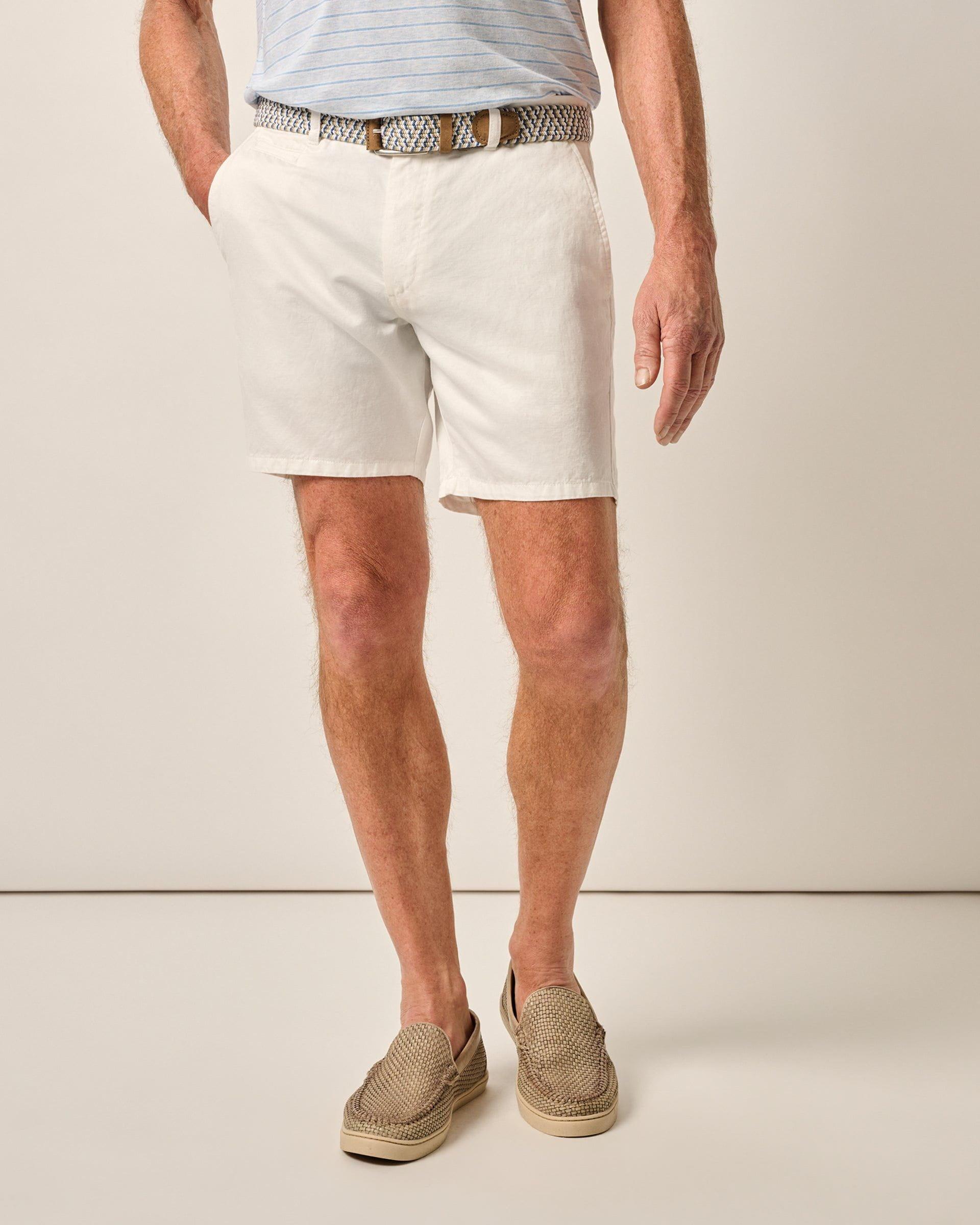 Melrose Cotton Linen Shorts Male Product Image