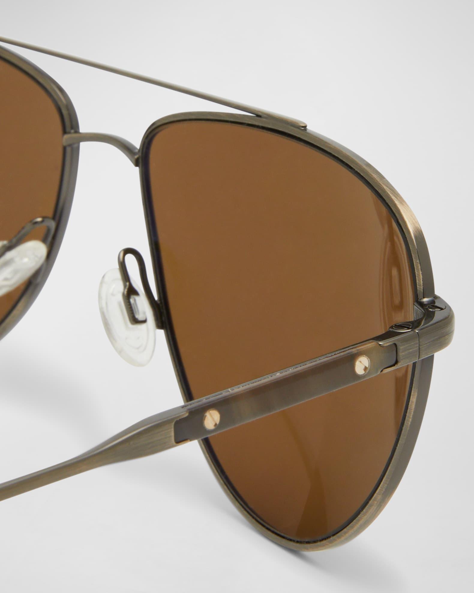 Men's Disoriano Metal Aviator Sunglasses Product Image