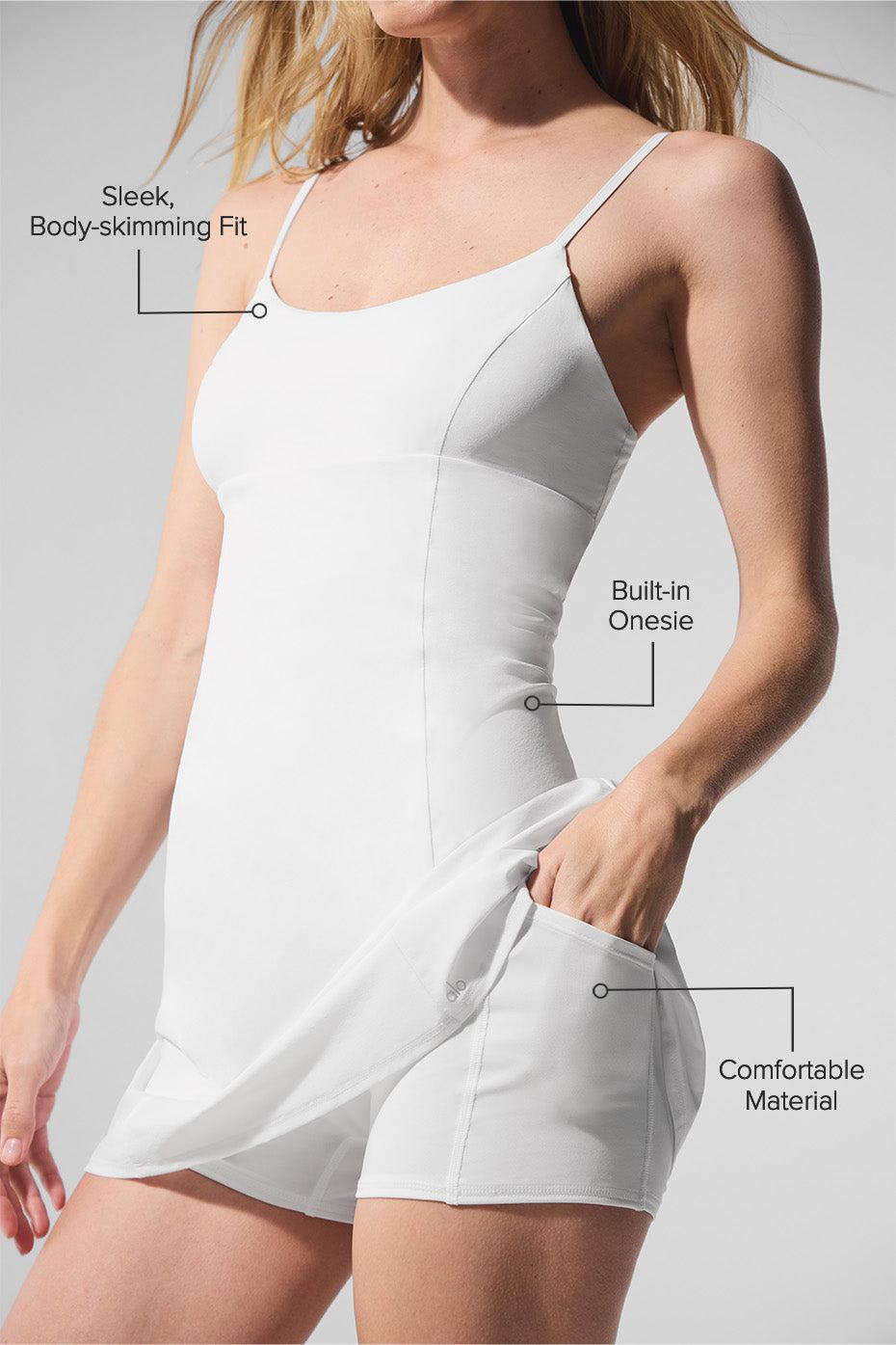 Breezy Tennis Dress - White Product Image