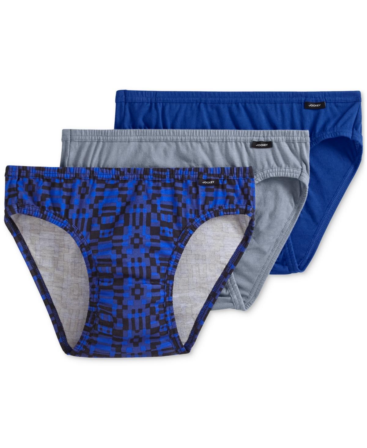 Men's Jockey® 3-pack Elance Bikini Briefs, Size: XL, White Product Image