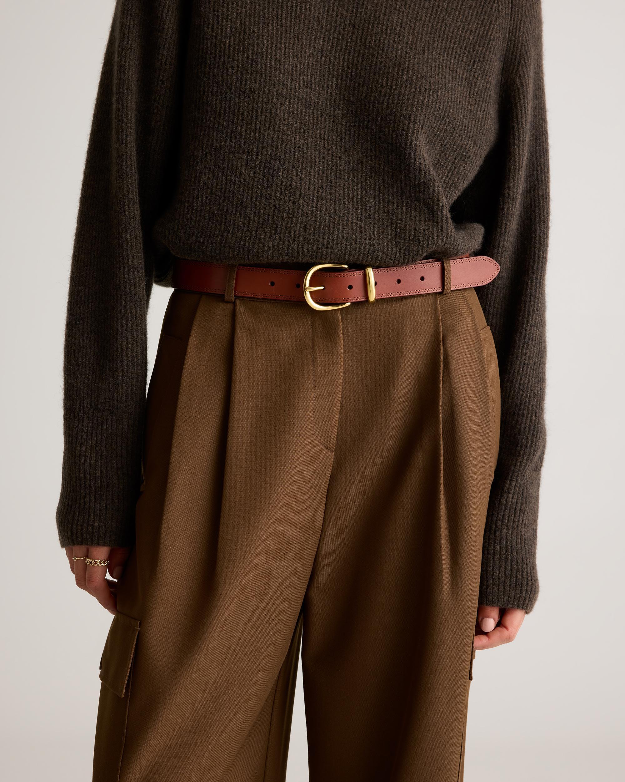 Quince | Women's Allegra European Leather Belt Italian Leather Product Image