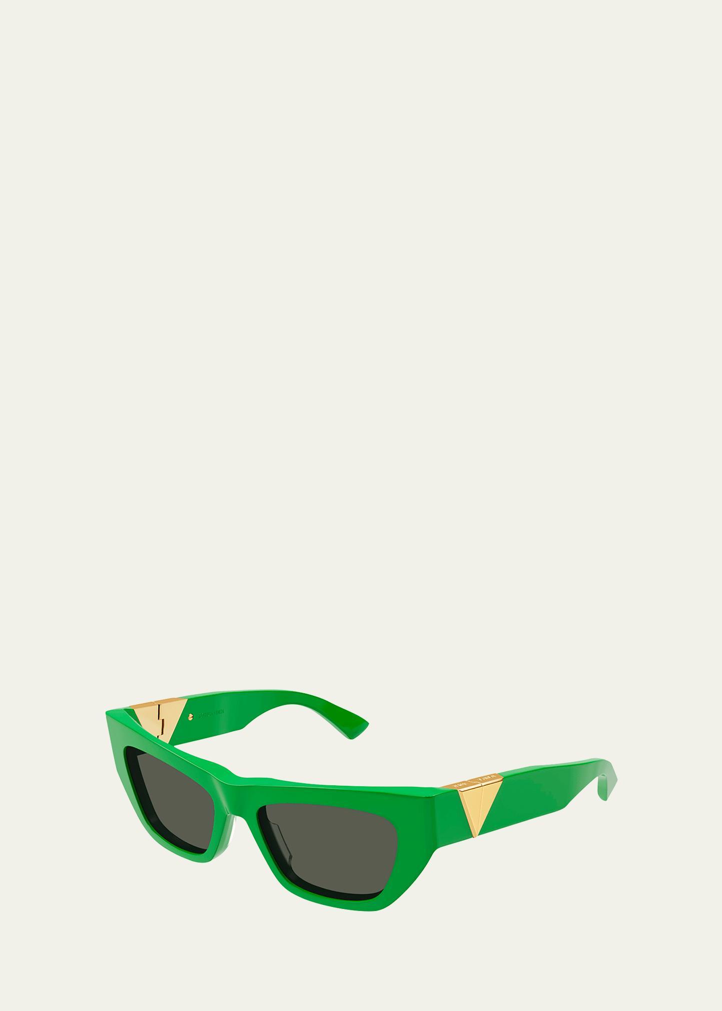 St. Louis Round Gradient Sunglasses, Rose/White Tortoise Product Image