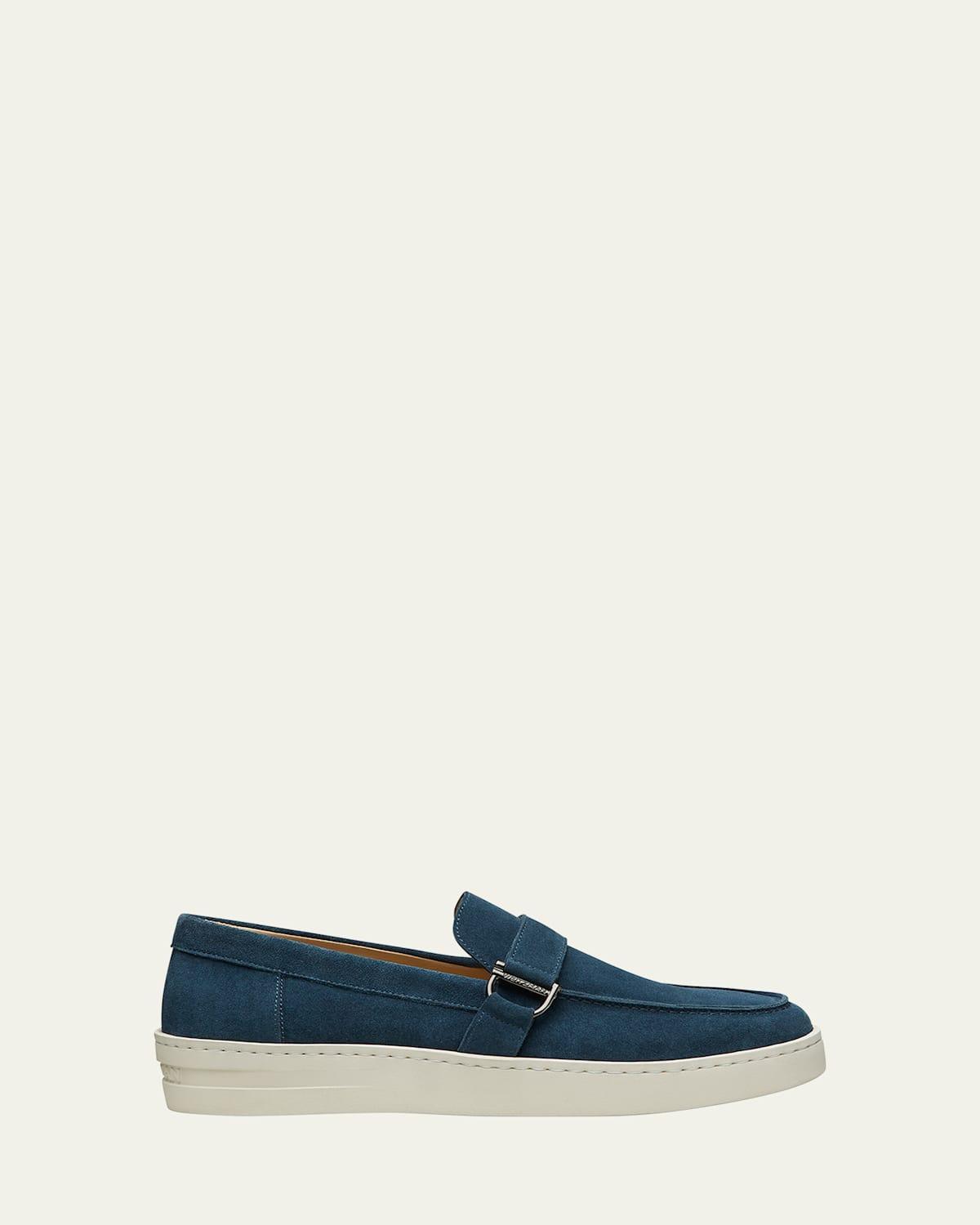Men's Hamptons Suede Buckle Loafers Product Image