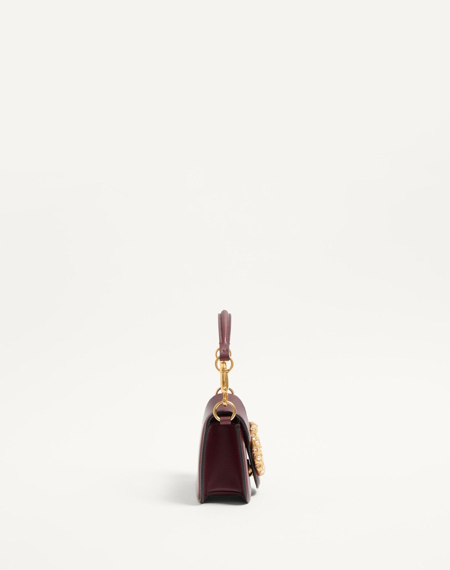 Valentino Garavani Locò Small Shoulder Bag In Calfskin With Jewel Logo Product Image