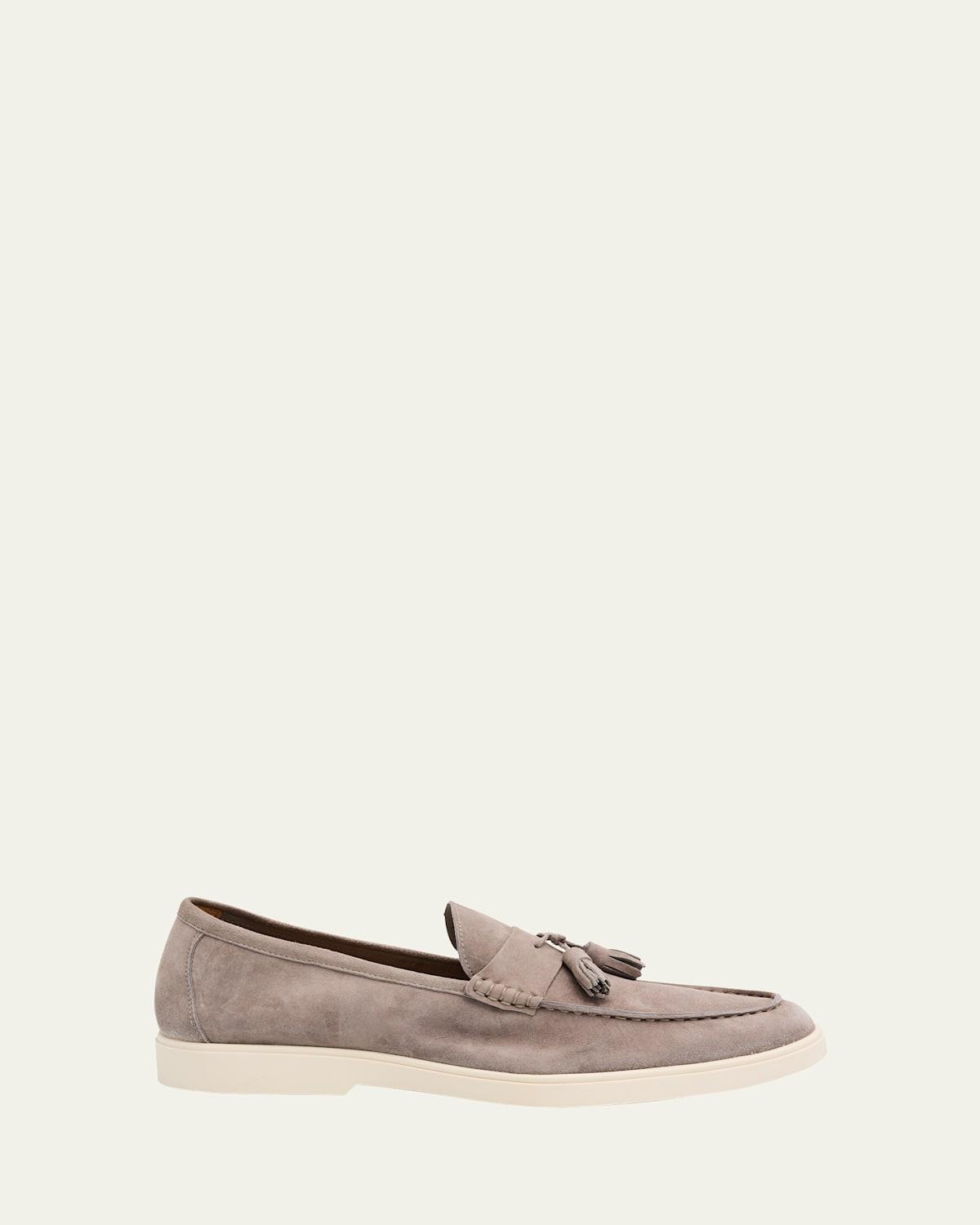Mens Jaxon Weatherproof Suede Tassel Loafers Product Image