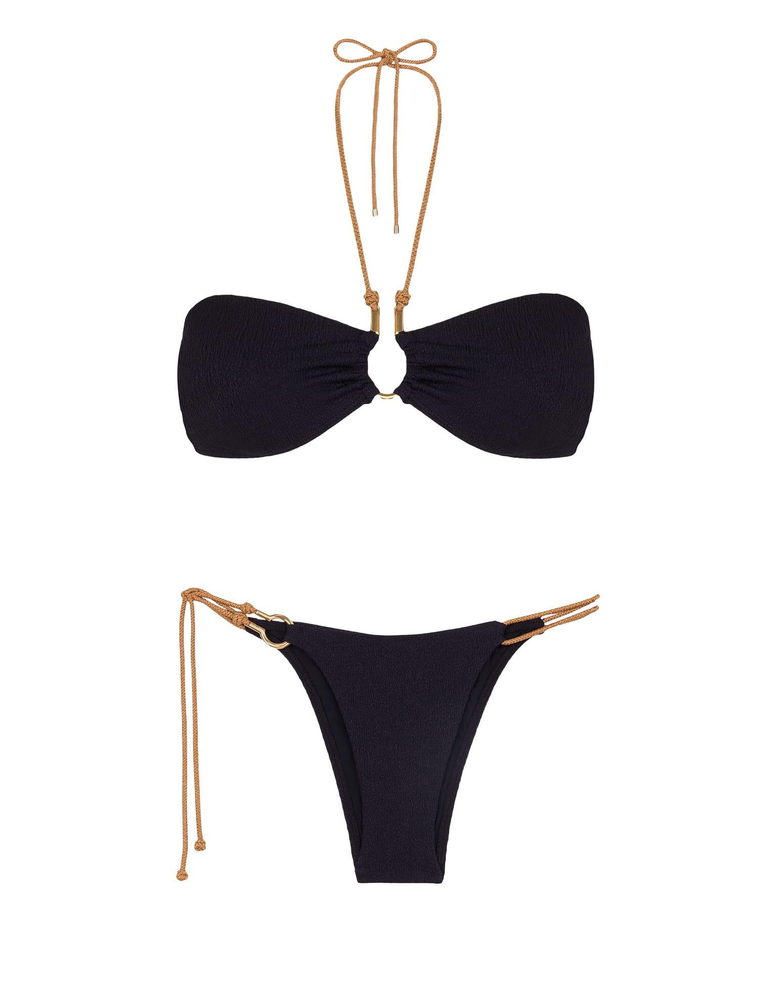 Firenze Diane Bandeau Top - Black Product Image