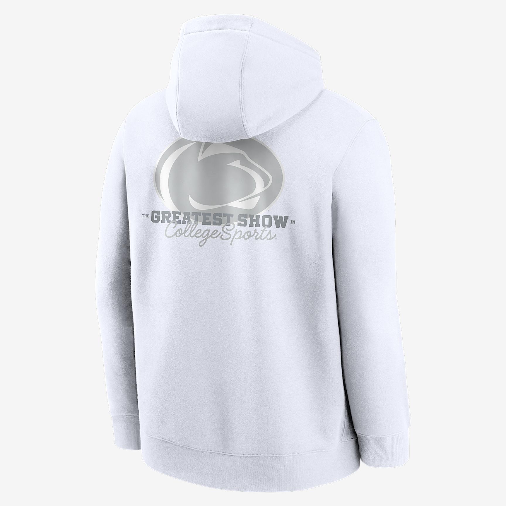 Penn State 2025 White Out Club Nike Men's College Pullover Hoodie Product Image