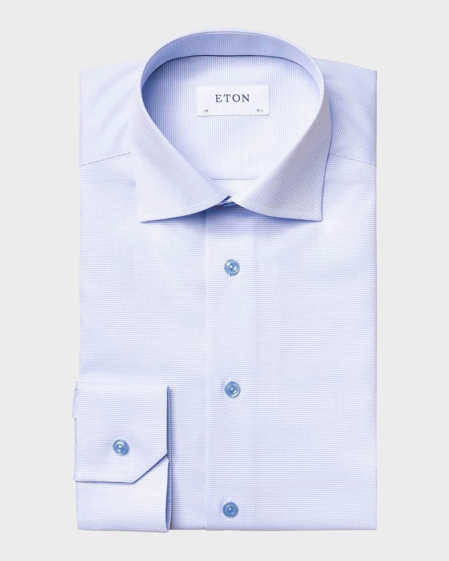 Mens Contemporary Fit Textured Solid Shirt Product Image