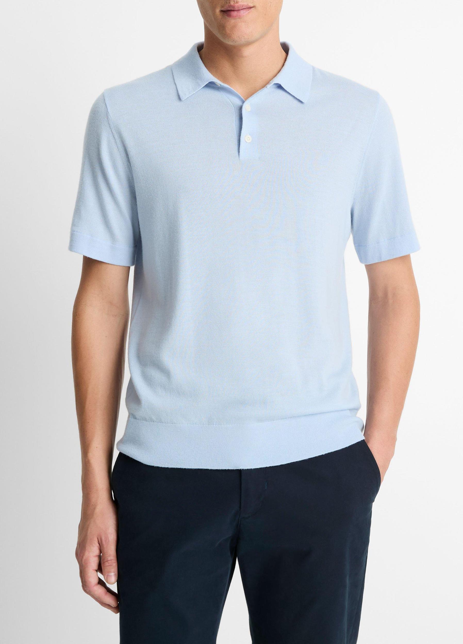 Featherweight Merino Wool-Cashmere Polo Sweater Product Image