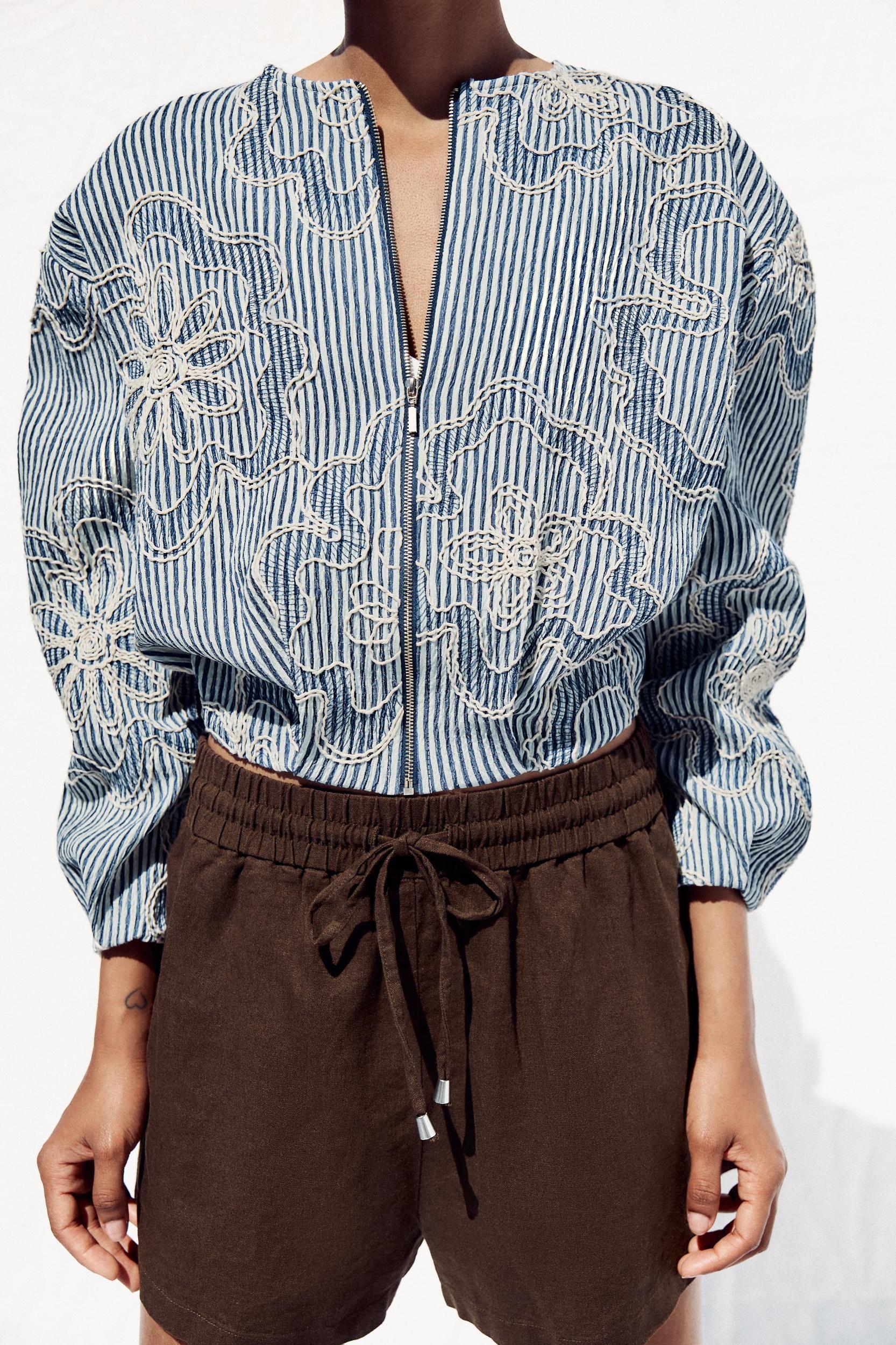 TEXTURED BOMBER JACKET Product Image
