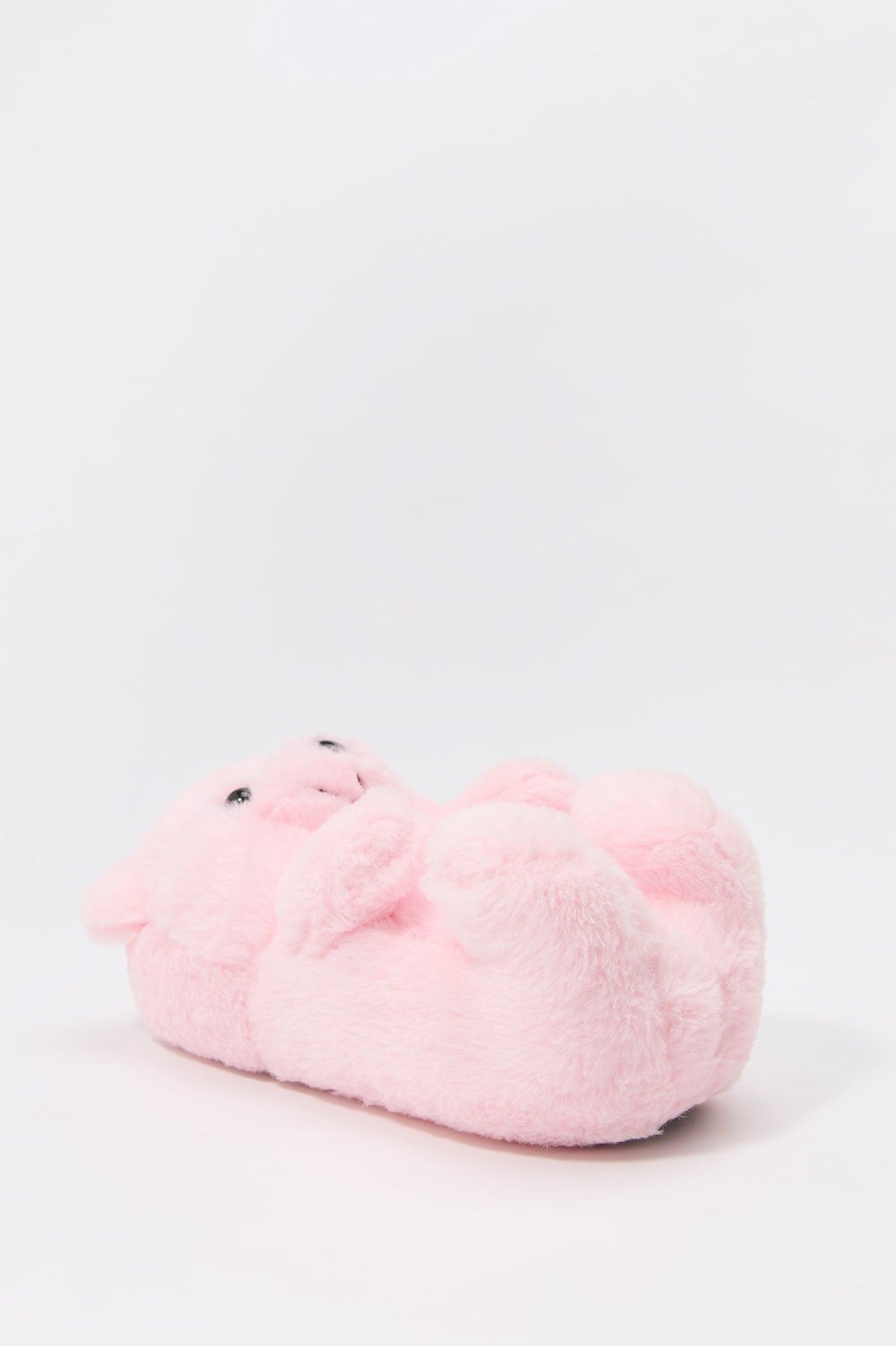 Faux Fur 3D Bear Slippers Female Product Image