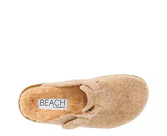 Beach by Matisse Pallenberg Women's Faux Fur Lined Mules, Size: 9, Gray Product Image