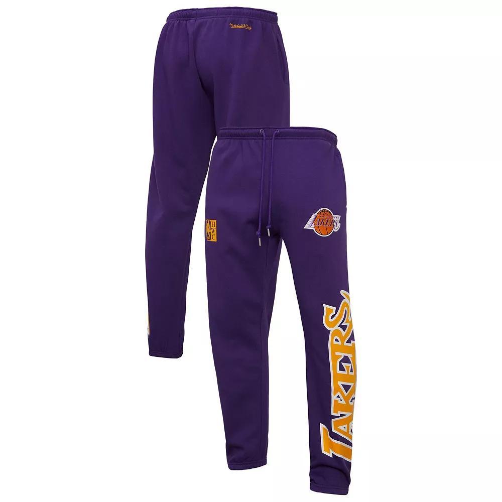Men's Mitchell & Ness Purple Los Angeles Lakers Hardwood Classics Team Origins Pants, Size: Large Product Image