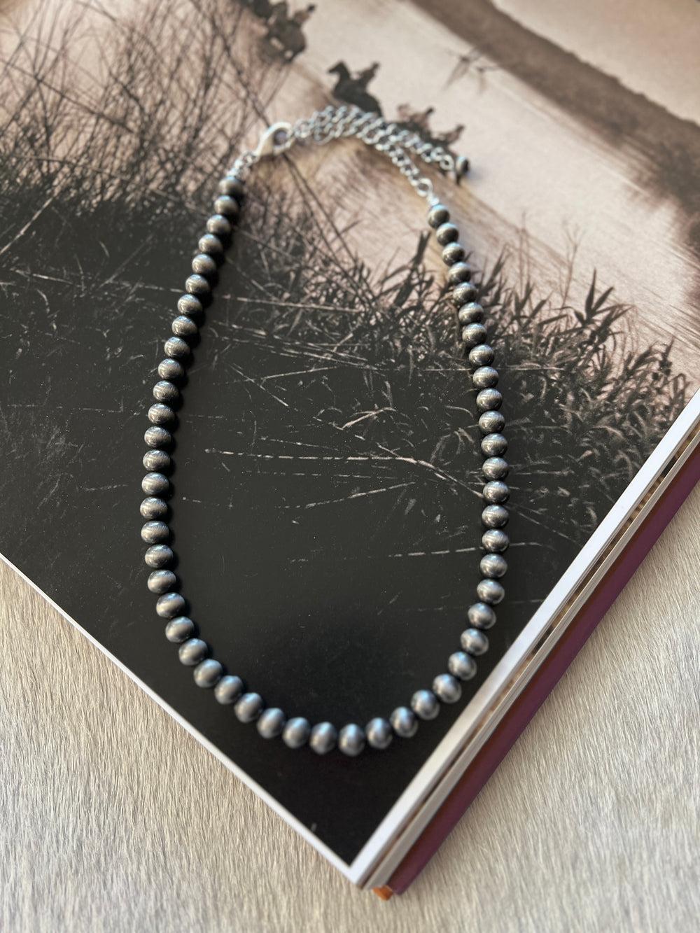 Navajo Inspired 8mm Beaded Necklace Product Image