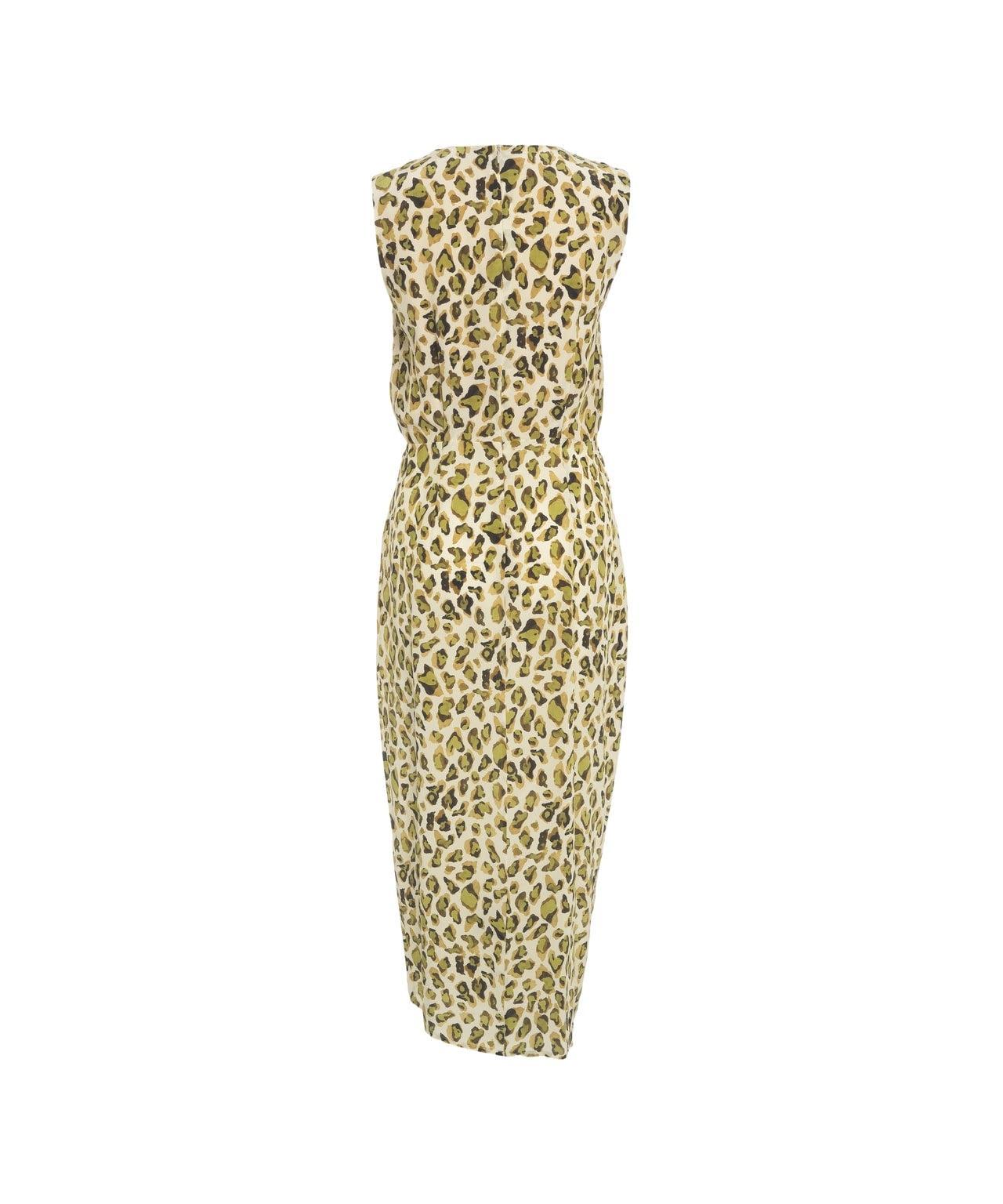 Maxi dress with animal print Product Image