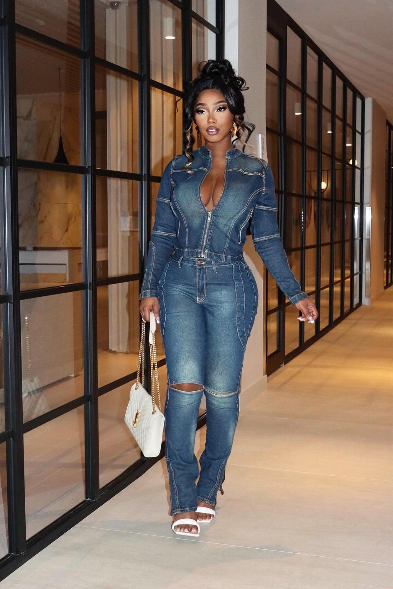 In The Running Slim Straight Leg Jeans - Dark Wash Product Image