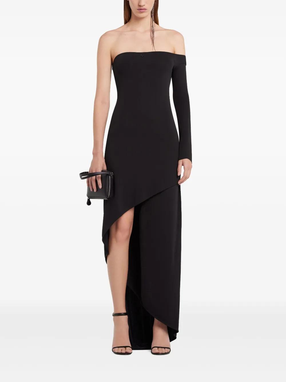 COURRÈGES Infinity Midi Dress In Black Product Image