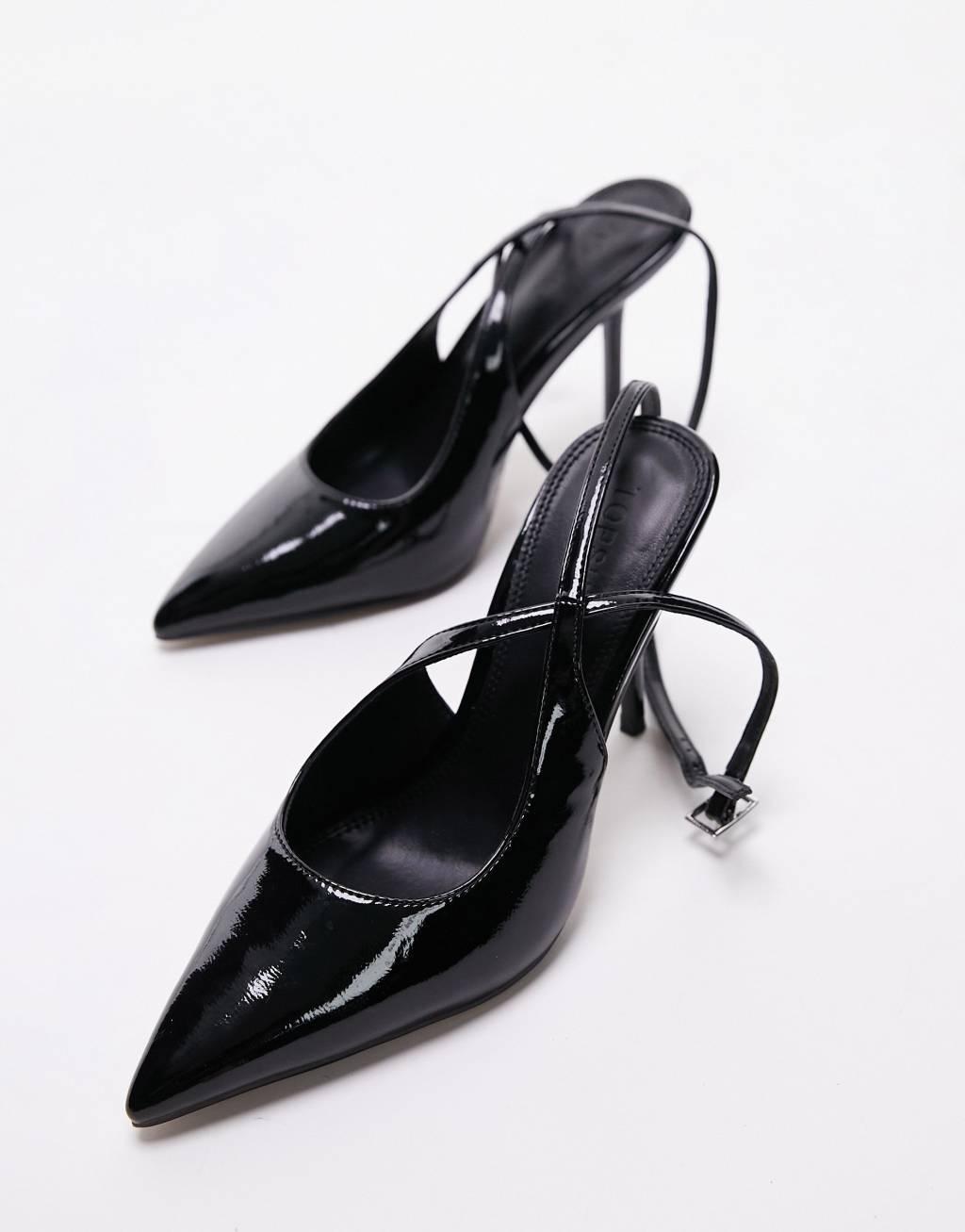 Topshop Eliza sling back heeled pumps Product Image
