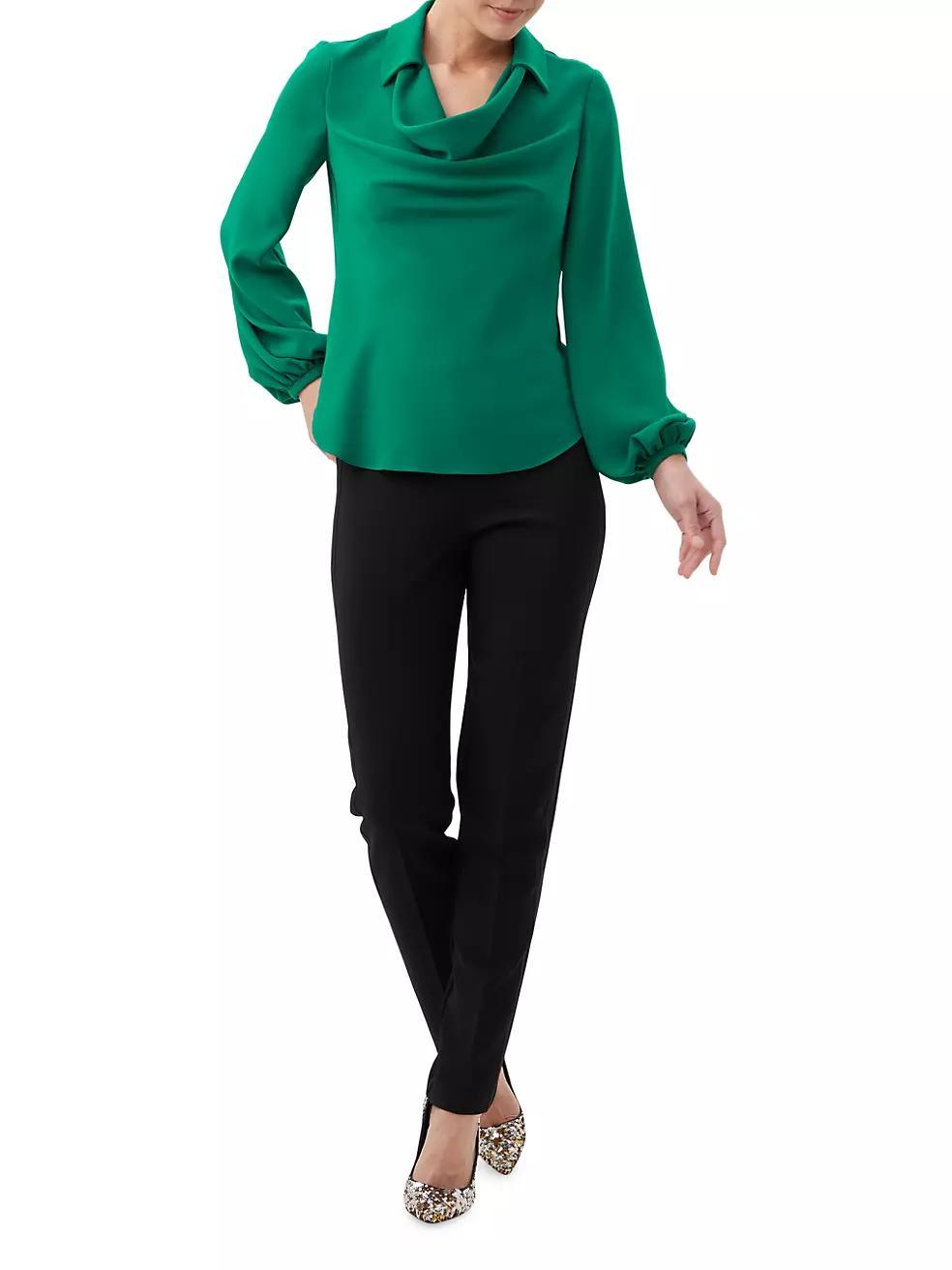 Tanoshi Cowl Crepe Top Product Image