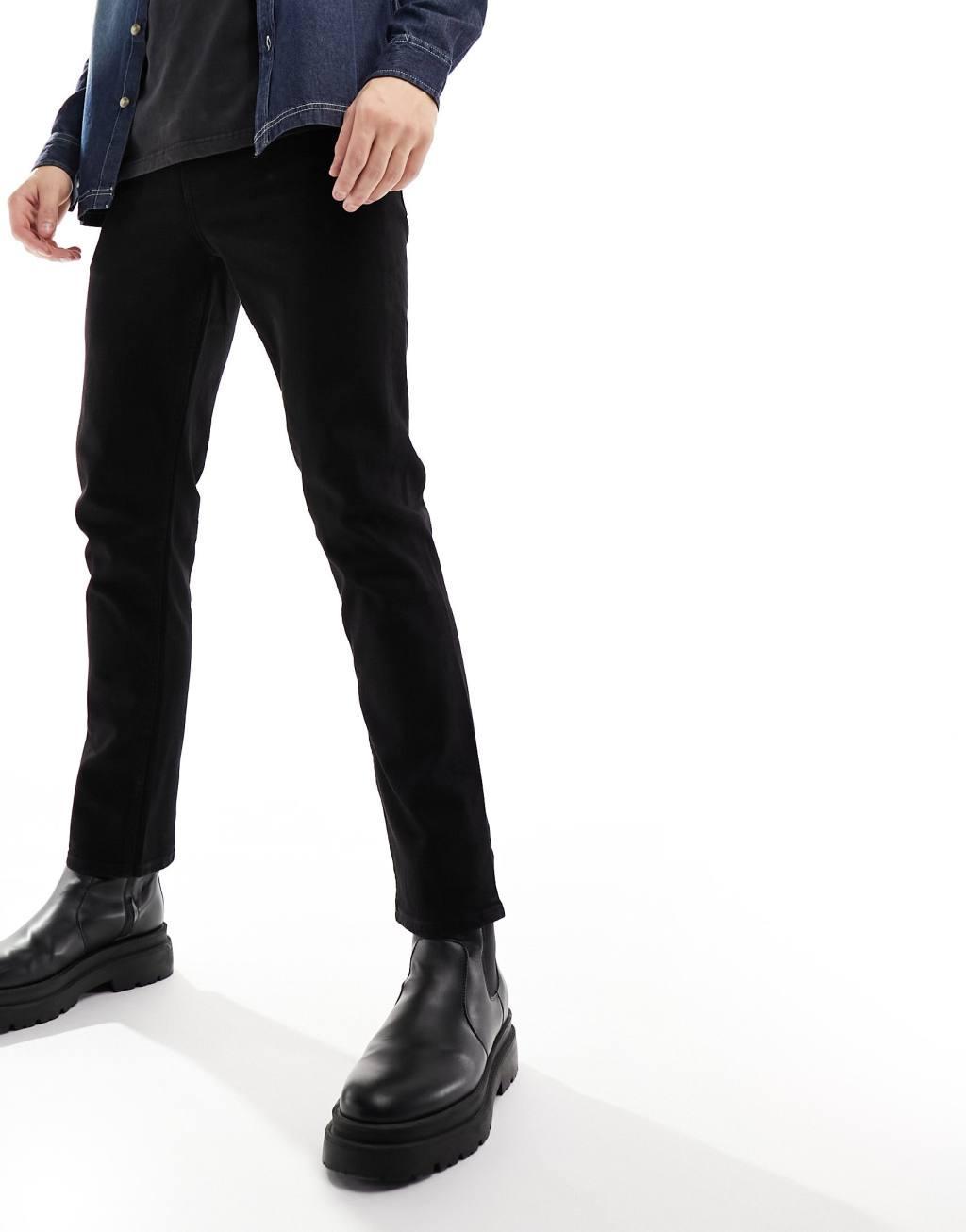 ASOS DESIGN stretch slim jeans in black  Product Image