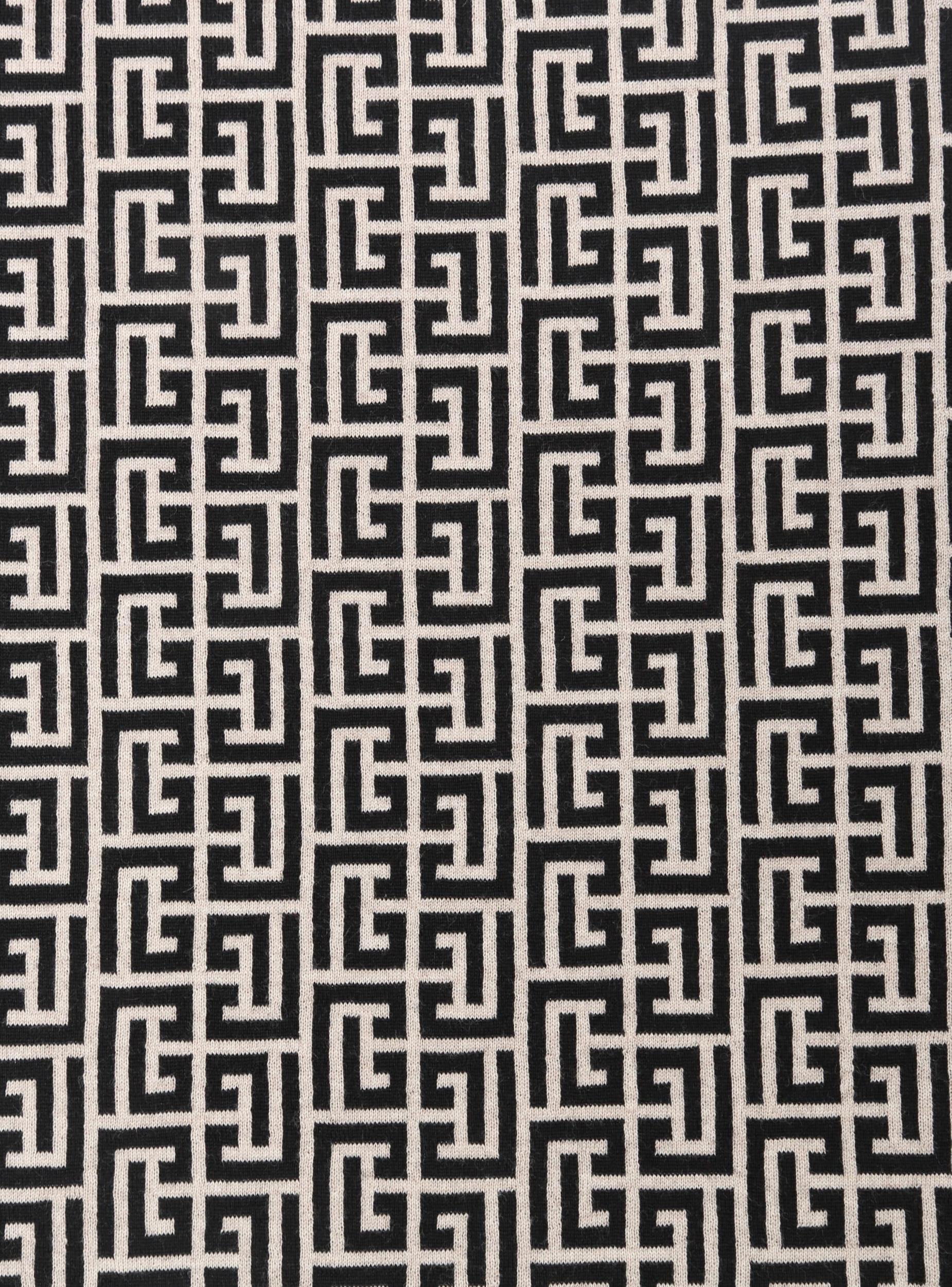 Wool scarf with monogram Product Image