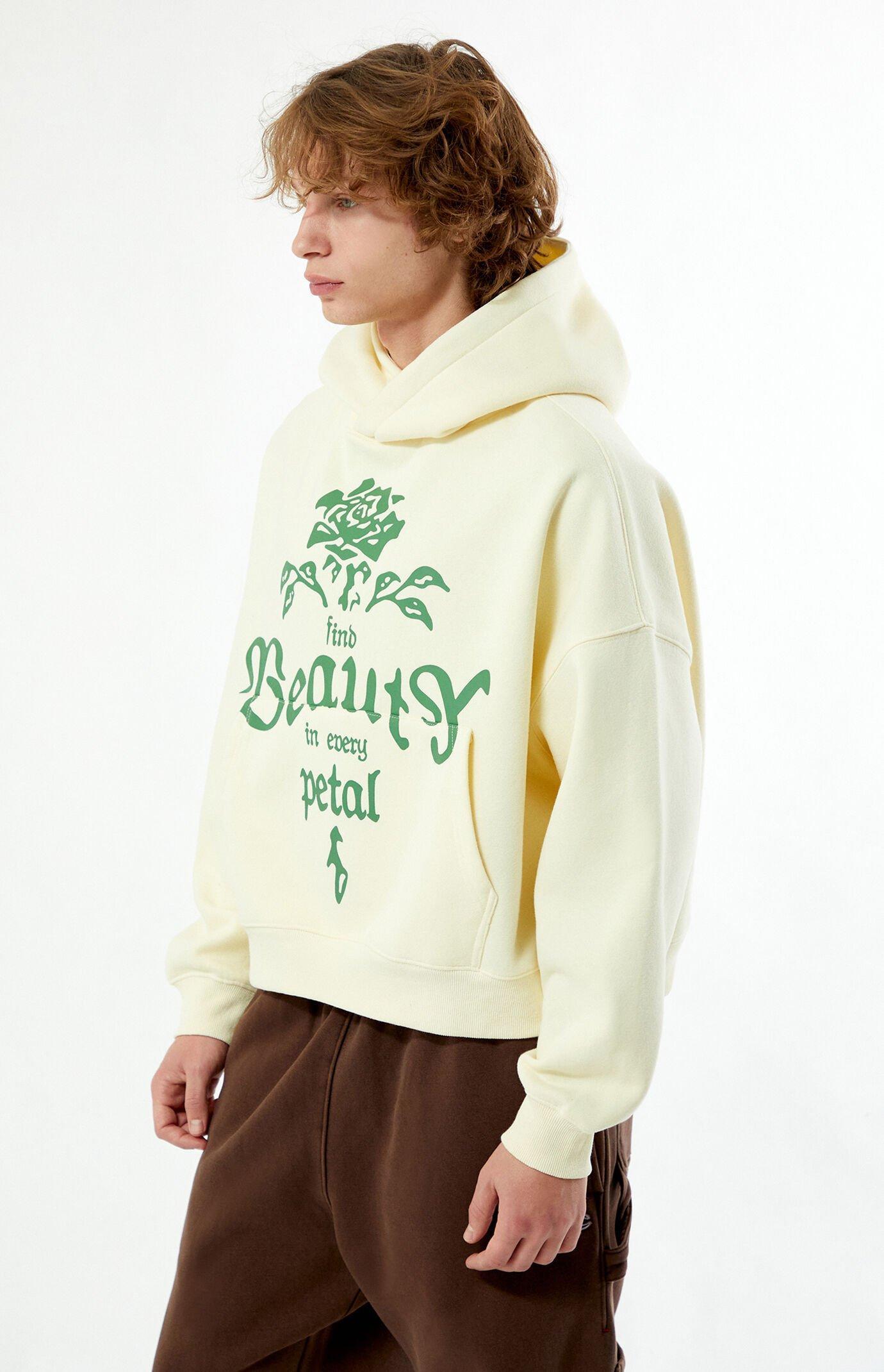 Beauty In Every Petal Cropped Hoodie Product Image