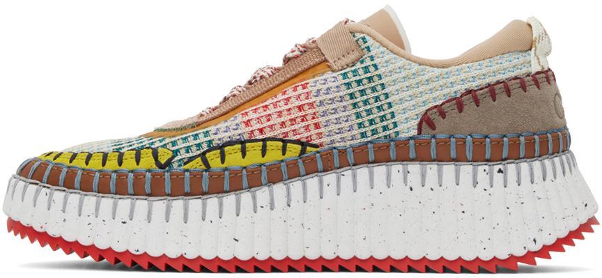 CHLOÉ Nama Sneaker In Green Product Image