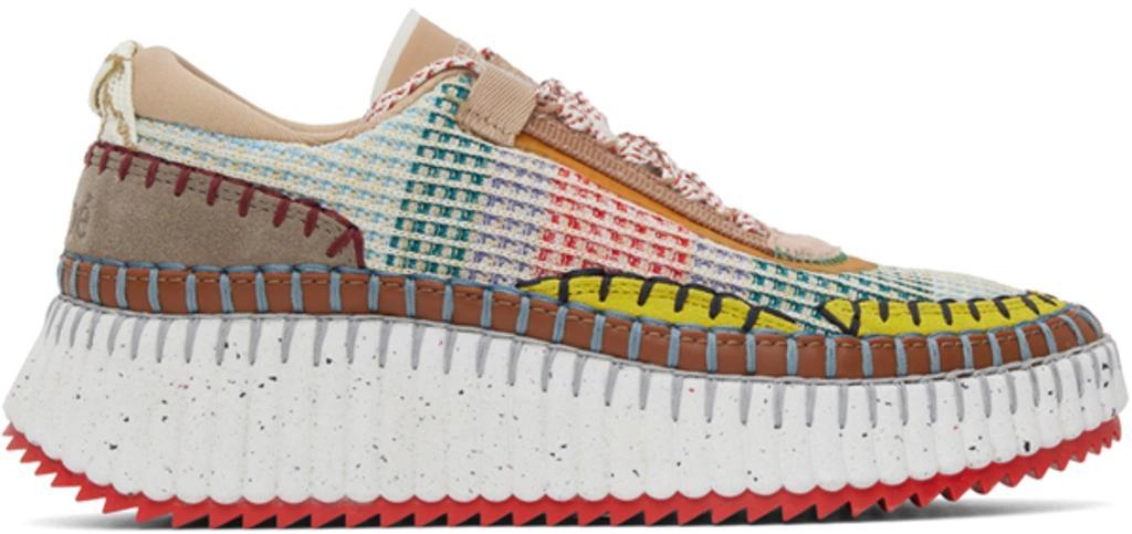 CHLOÉ Nama Sneaker In Green Product Image