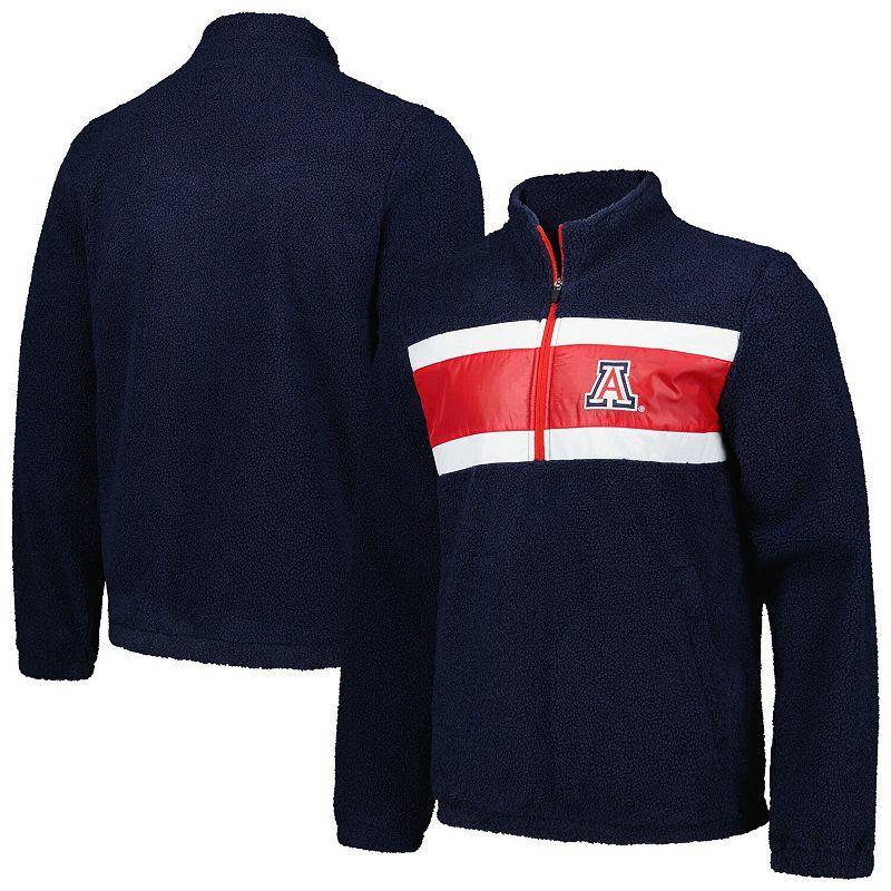 Men's G-III Sports by Carl Banks Navy Arizona Wildcats Pinch Runner Half-Zip Top, Size: Small, Blue Product Image